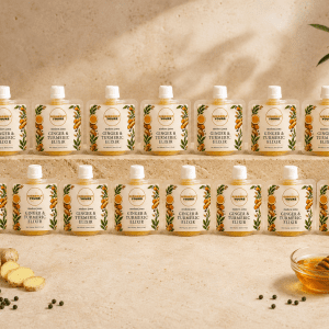 14 Pouches Pack – 30ml Ginger Shot Pouches