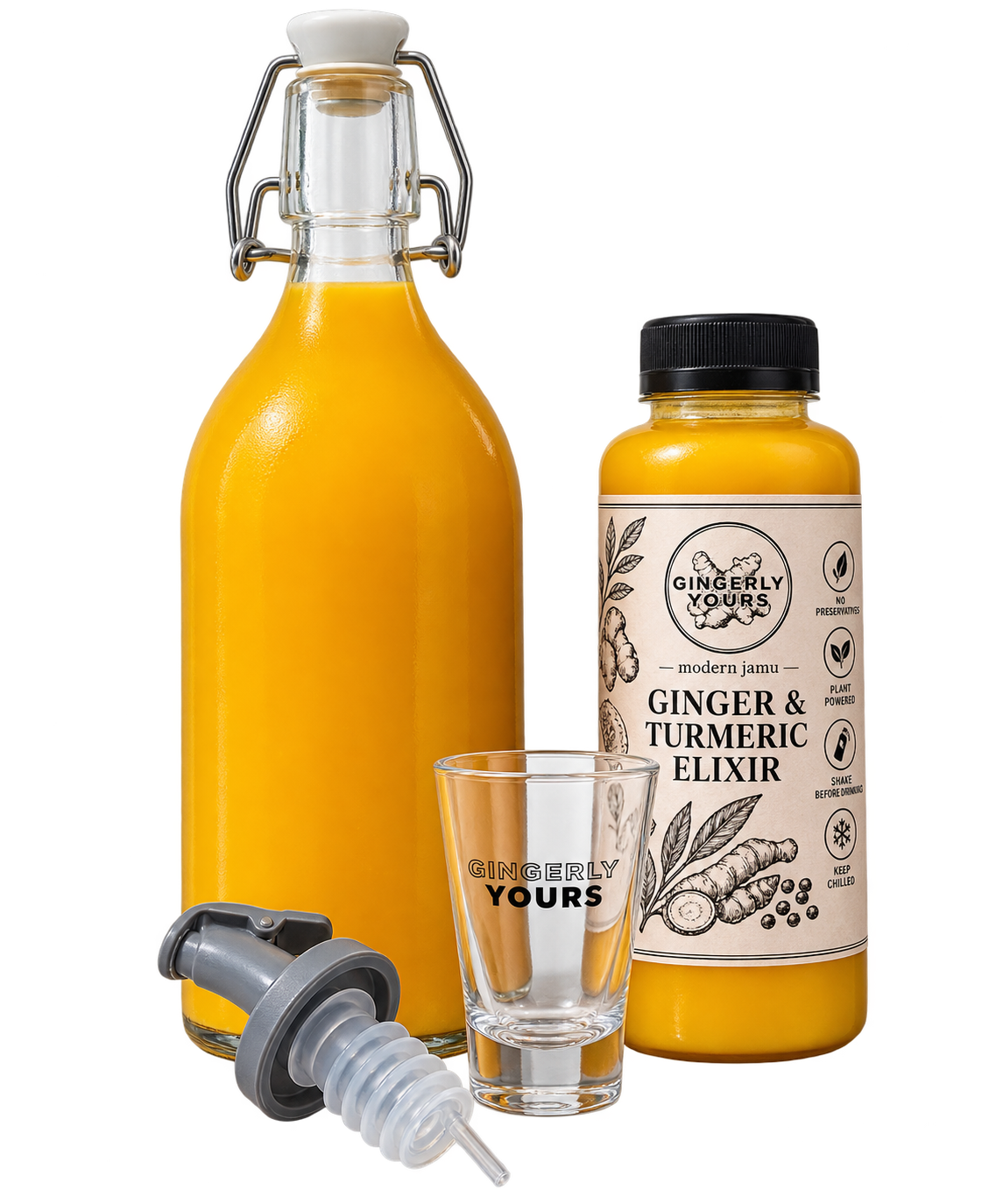 Weekly 1 Glass Bottle Subscription | Fresh Premium Gingerly Yours