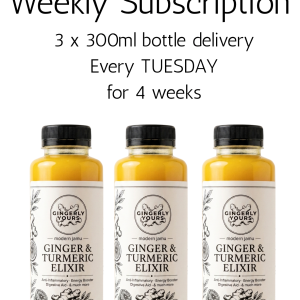 Weekly 3 Bottles Subscription | Gingerly Yours